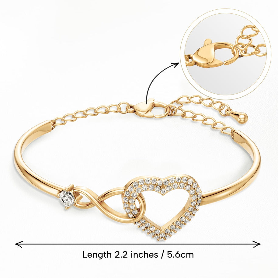 To My Daughter Bracelet From Mom With Message Card - Straighten Your Crown