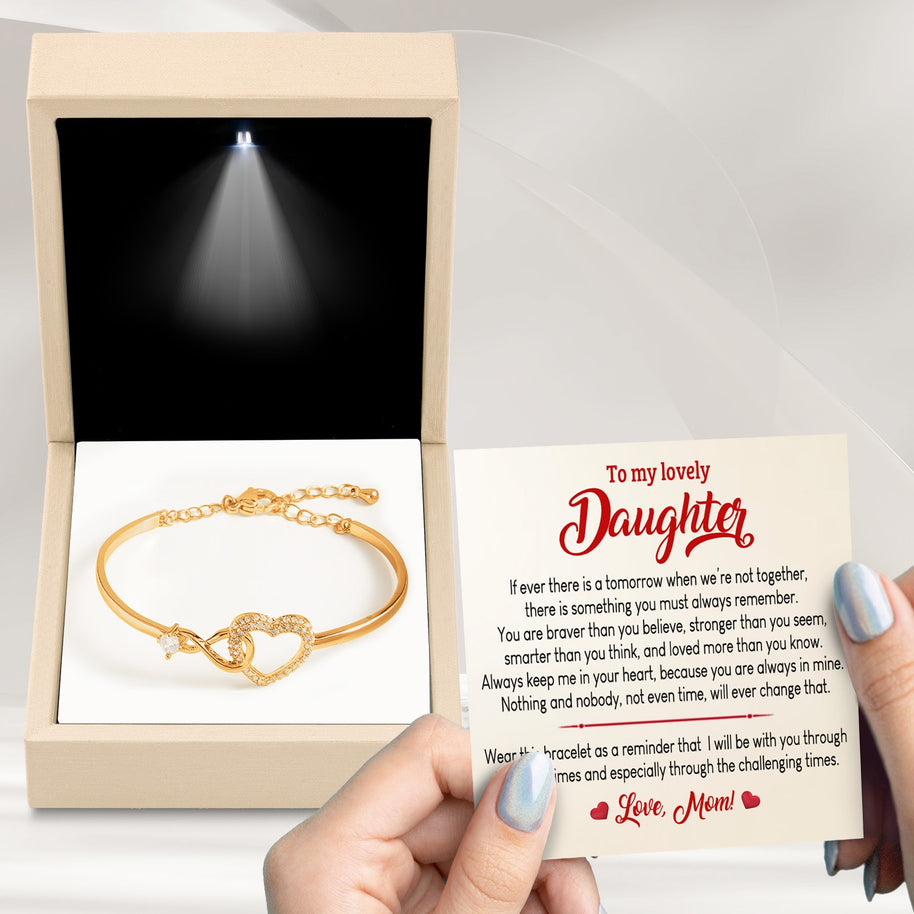 To My Daughter Bracelet From Mom With Message Card - Always In Mine
