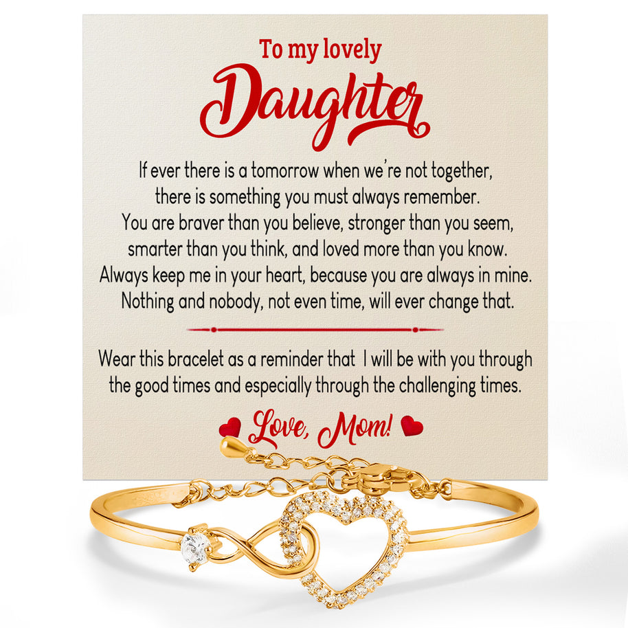 To My Daughter Bracelet From Mom With Message Card - Always In Mine
