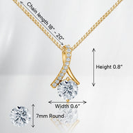 Wife Necklace With Heartfelt Message - Unique Jewelry For Wife - Always And Forever