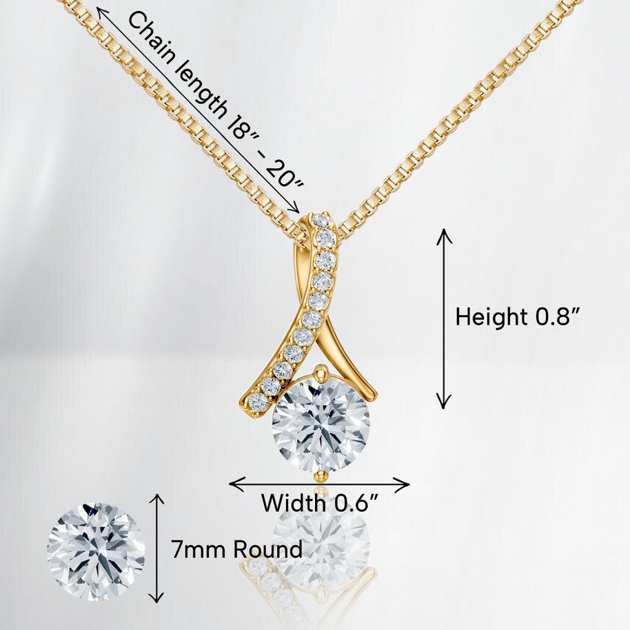 To My Granddaughter Necklace With Heartfelt Message - Unique Jewelry For Granddaughter - Always Be Brave