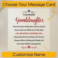 To My Granddaughter Bracelet With Message Card - Beautiful Chapters