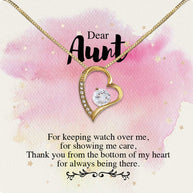 Aunt Necklace: Gift of Love and Appreciation from Niece or Nephew - Larvincy