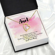 Aunt Necklace: Gift of Love and Appreciation from Niece or Nephew - Larvincy