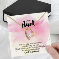 Aunt Necklace: Gift of Love and Appreciation from Niece or Nephew - Larvincy