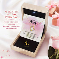 Aunt Necklace: Gift of Love and Appreciation from Niece or Nephew - Larvincy