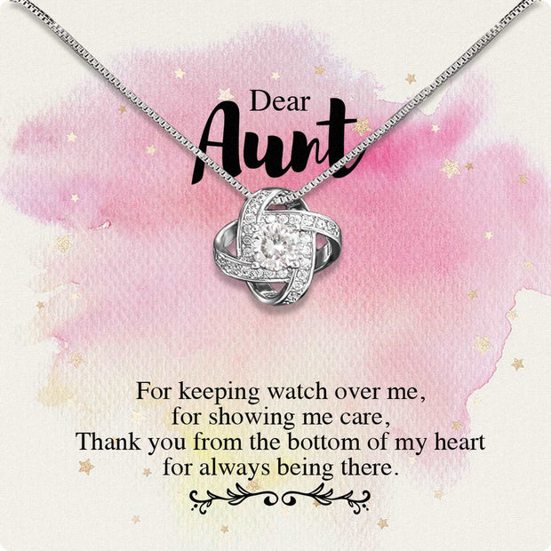 Aunt Necklace: Gift of Love and Appreciation from Niece or Nephew - Larvincy