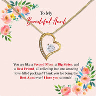 Aunt Necklace: Gift of Love and Appreciation from Niece or Nephew - Larvincy