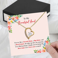 Aunt Necklace: Gift of Love and Appreciation from Niece or Nephew - Larvincy