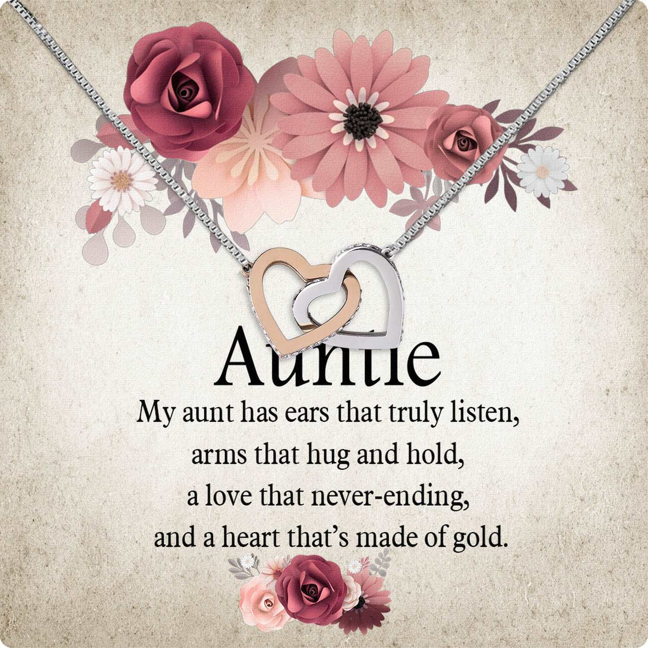 Aunt Necklace: Gift of Love and Appreciation from Niece or Nephew - Larvincy