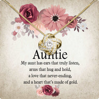 Thumbnail for Aunt Necklace: Gift of Love and Appreciation from Niece or Nephew - Larvincy