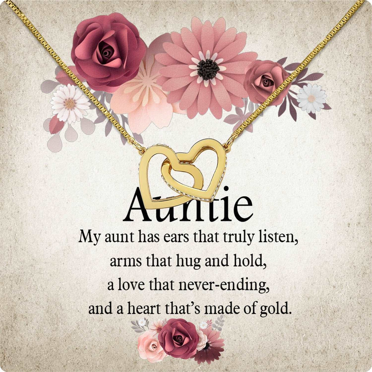 Aunt Necklace: Gift of Love and Appreciation from Niece or Nephew - Larvincy