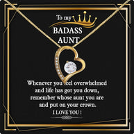 Aunt Necklace: Gift of Love and Appreciation from Niece or Nephew - Larvincy