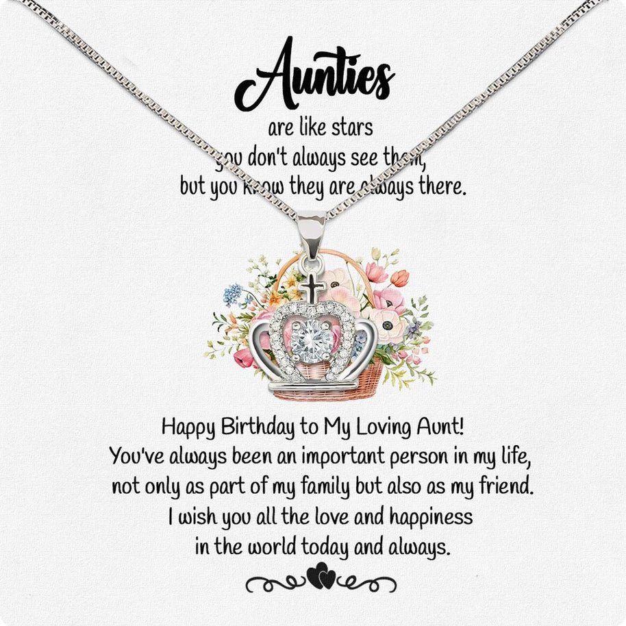 Aunt Necklace: Gift of Love and Appreciation from Niece or Nephew - Larvincy
