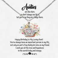 Aunt Necklace: Gift of Love and Appreciation from Niece or Nephew - Larvincy