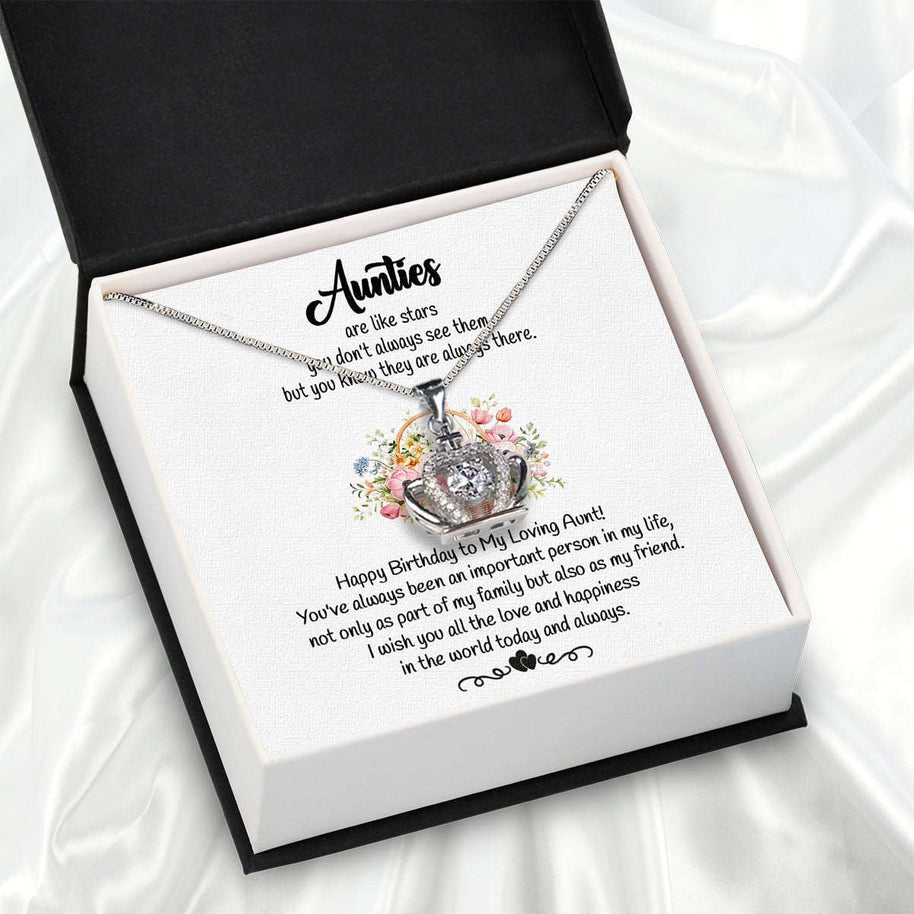 Aunt Necklace: Gift of Love and Appreciation from Niece or Nephew - Larvincy