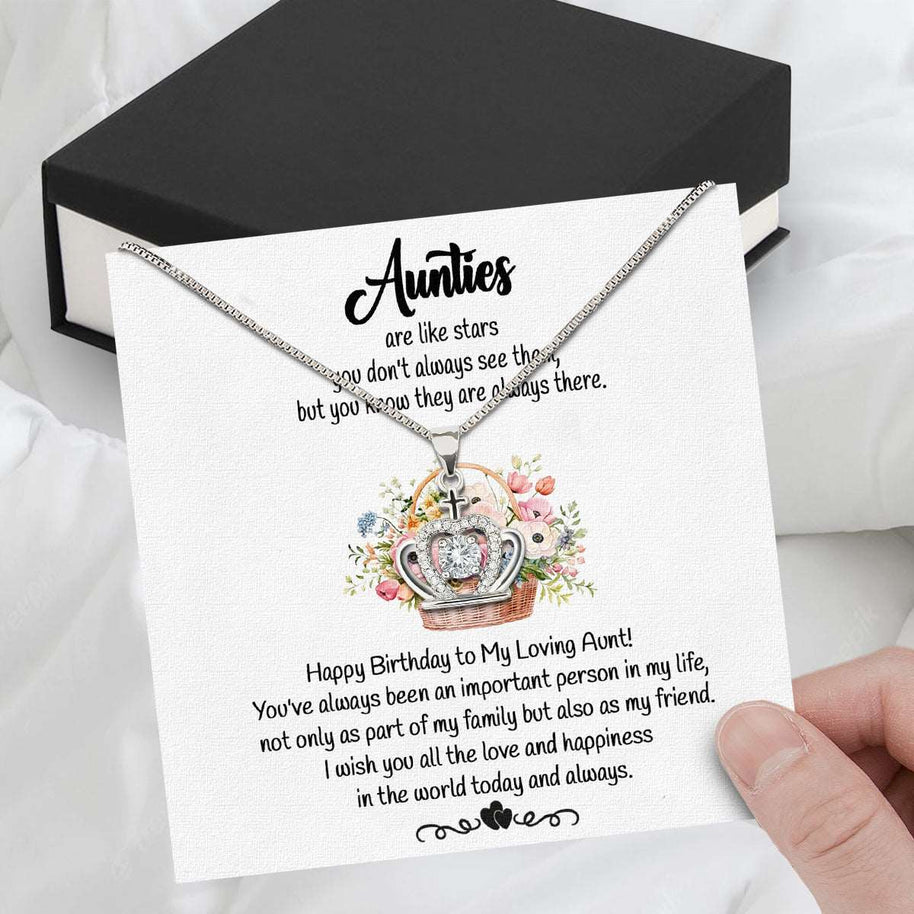 Aunt Necklace: Gift of Love and Appreciation from Niece or Nephew - Larvincy