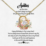 Aunt Necklace: Gift of Love and Appreciation from Niece or Nephew - Larvincy