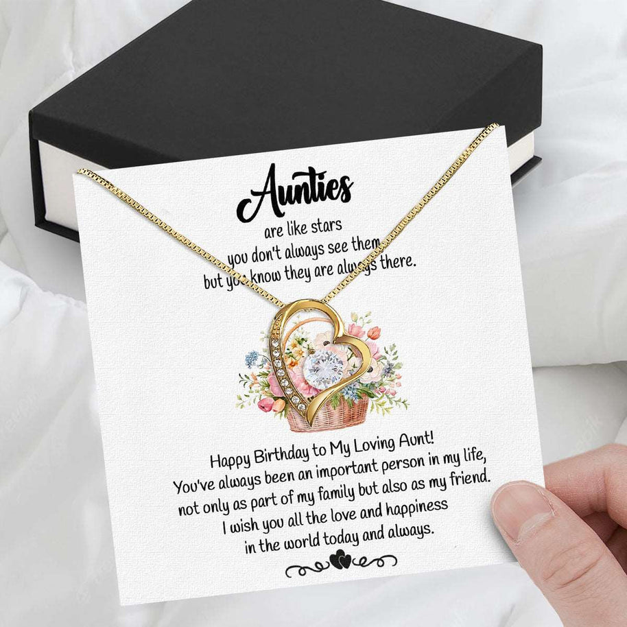 Aunt Necklace: Gift of Love and Appreciation from Niece or Nephew - Larvincy