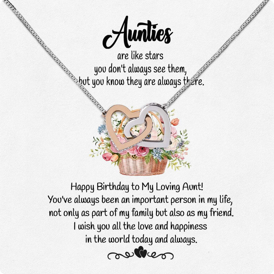Aunt Necklace: Gift of Love and Appreciation from Niece or Nephew - Larvincy