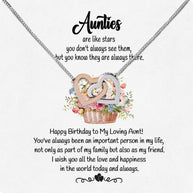 Aunt Necklace: Gift of Love and Appreciation from Niece or Nephew - Larvincy