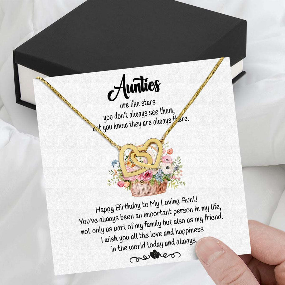 Aunt Necklace: Gift of Love and Appreciation from Niece or Nephew - Larvincy