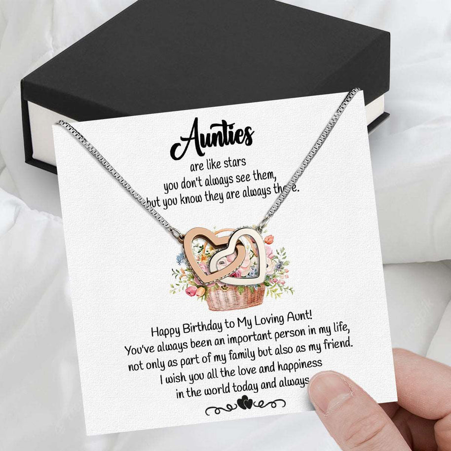 Aunt Necklace: Gift of Love and Appreciation from Niece or Nephew - Larvincy