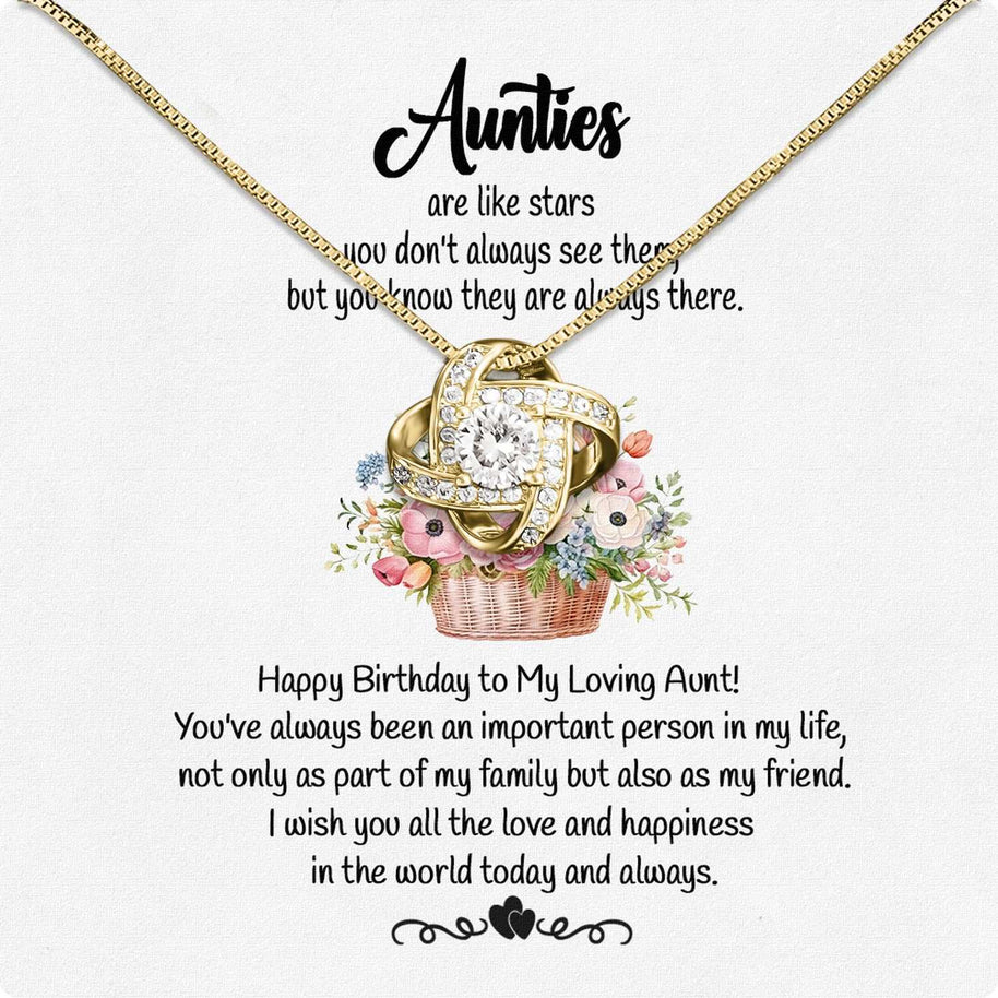 Aunt Necklace: Gift of Love and Appreciation from Niece or Nephew - Larvincy