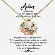 Aunt Necklace: Gift of Love and Appreciation from Niece or Nephew - Larvincy
