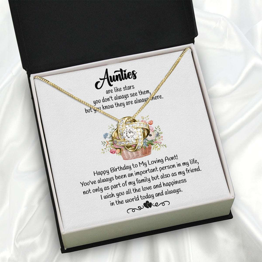 Aunt Necklace: Gift of Love and Appreciation from Niece or Nephew - Larvincy