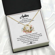 Aunt Necklace: Gift of Love and Appreciation from Niece or Nephew - Larvincy