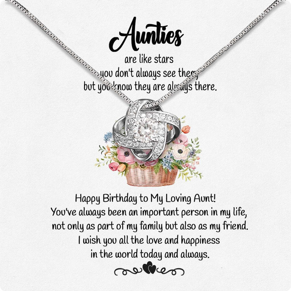 Aunt Necklace: Gift of Love and Appreciation from Niece or Nephew - Larvincy