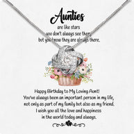 Aunt Necklace: Gift of Love and Appreciation from Niece or Nephew - Larvincy