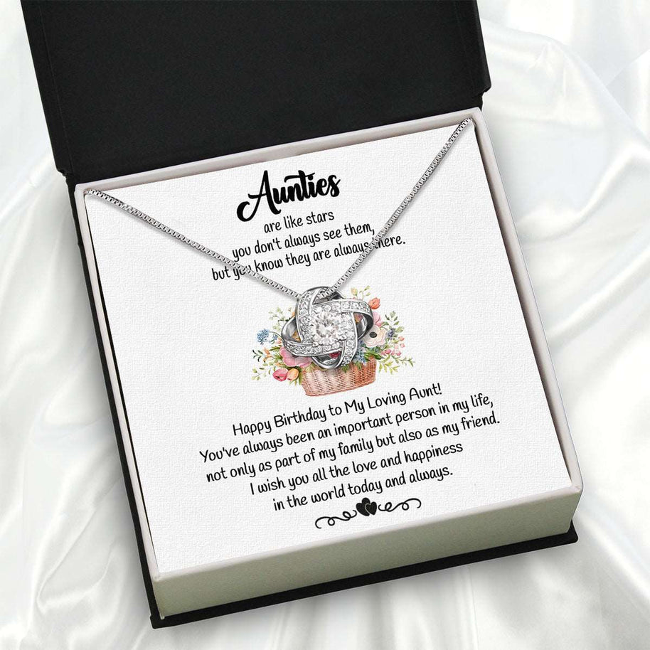 Aunt Necklace: Gift of Love and Appreciation from Niece or Nephew - Larvincy