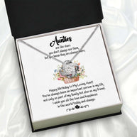 Aunt Necklace: Gift of Love and Appreciation from Niece or Nephew - Larvincy