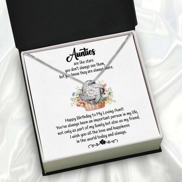 Aunt Necklace: Gift of Love and Appreciation from Niece or Nephew - Larvincy