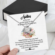 Aunt Necklace: Gift of Love and Appreciation from Niece or Nephew - Larvincy