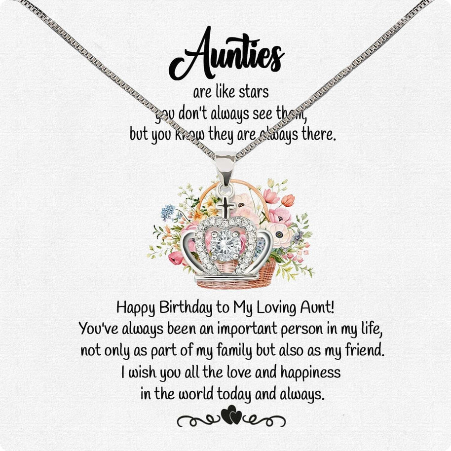 Aunt Necklace: Gift of Love and Appreciation from Niece or Nephew - Larvincy