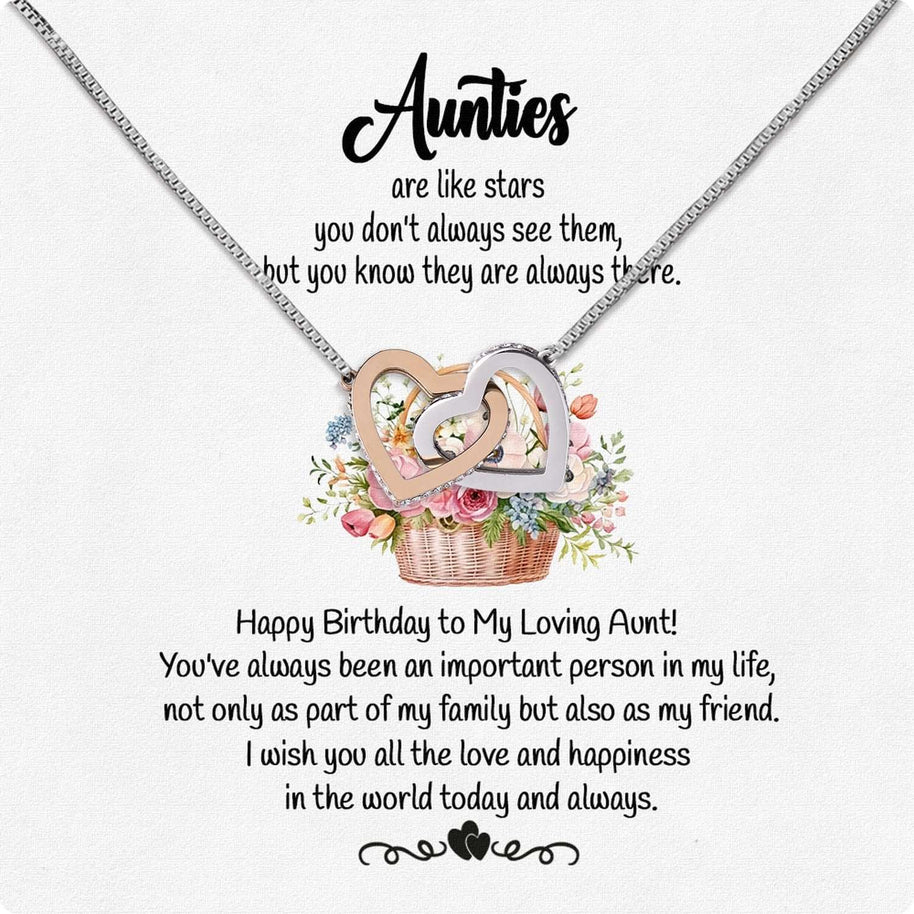Aunt Necklace: Gift of Love and Appreciation from Niece or Nephew - Larvincy