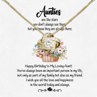 Aunt Necklace: Gift of Love and Appreciation from Niece or Nephew - Larvincy