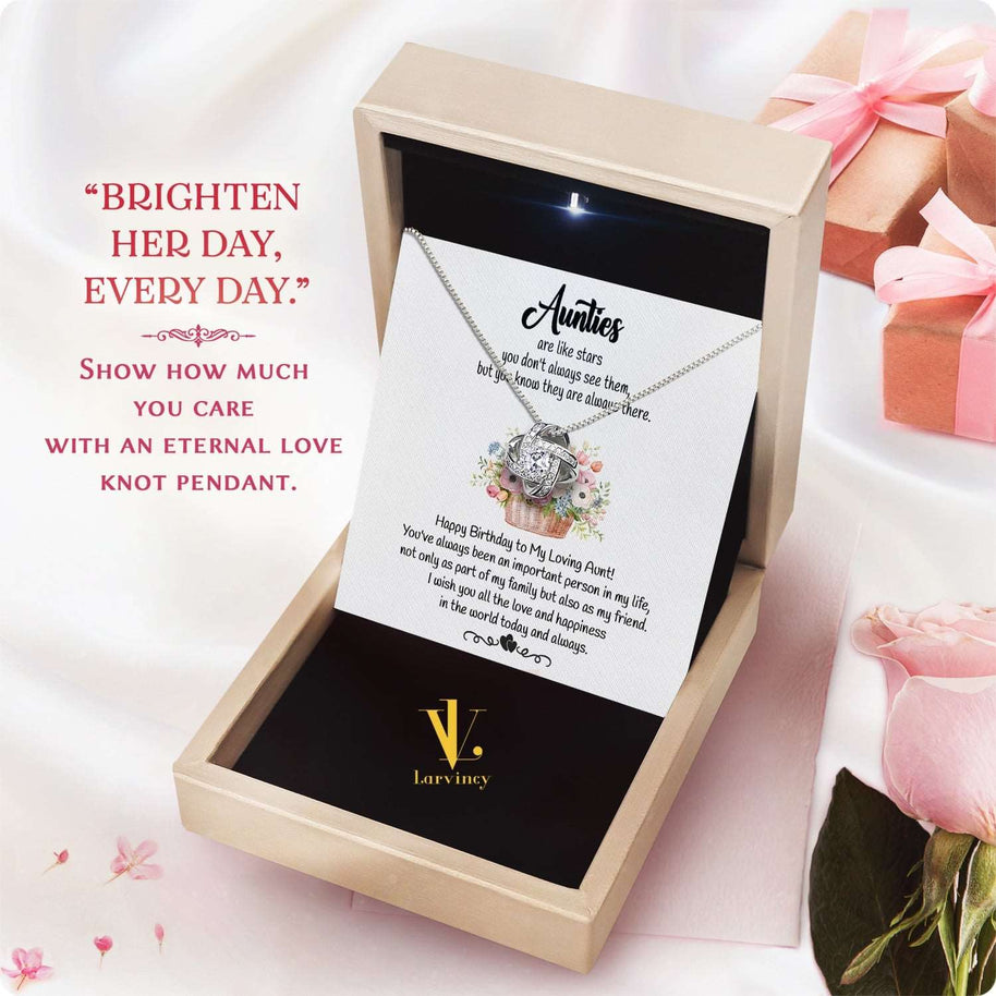 Aunt Necklace: Gift of Love and Appreciation from Niece or Nephew - Larvincy