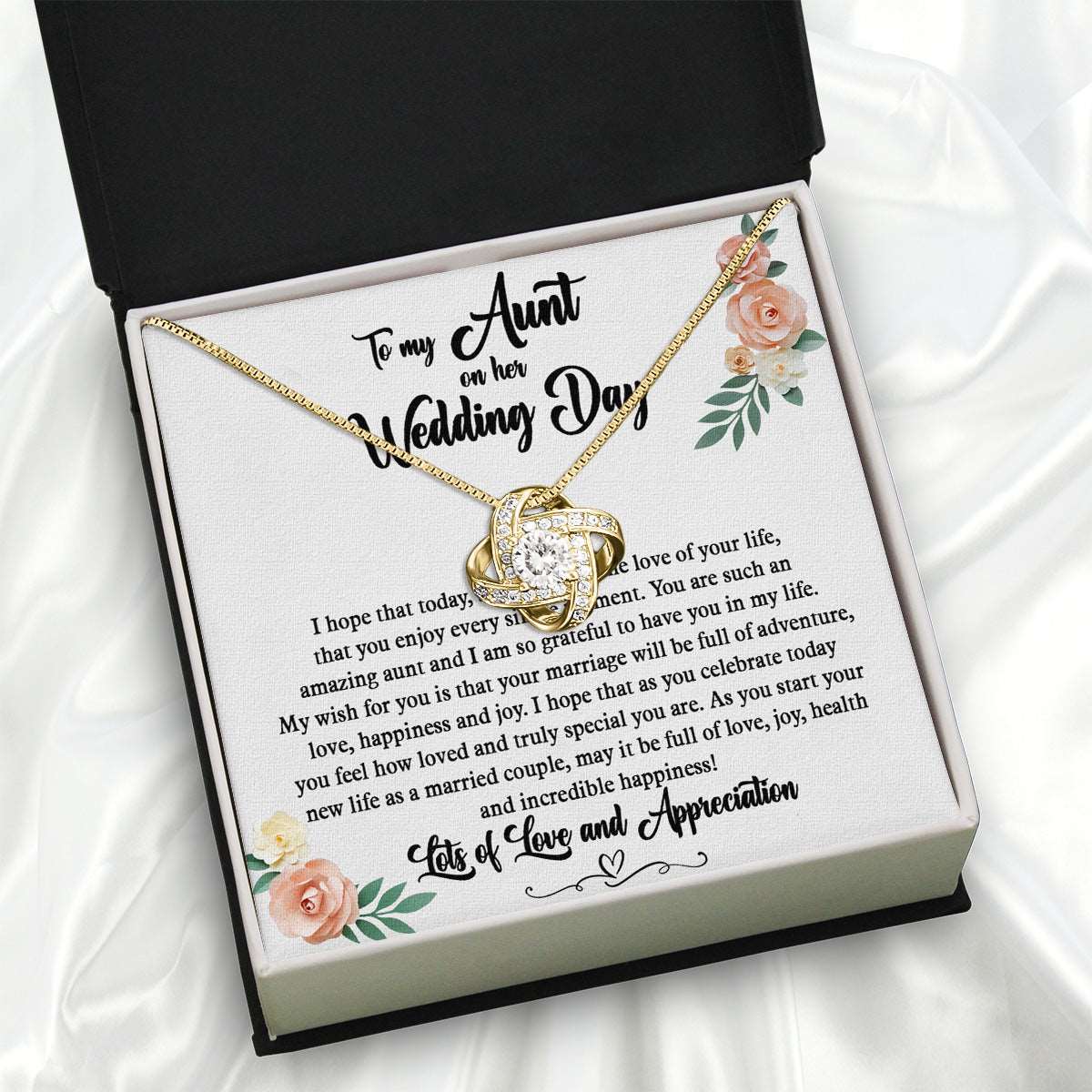 Aunt Necklace: Gift of Love and Appreciation from Niece or Nephew - Larvincy