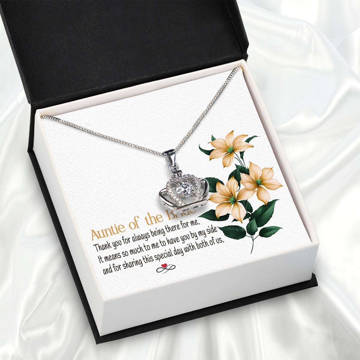 Aunt Necklace: Gift of Love and Appreciation from Niece or Nephew - Larvincy