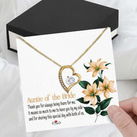 Aunt Necklace: Gift of Love and Appreciation from Niece or Nephew - Larvincy