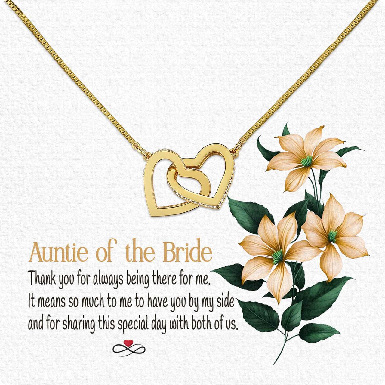 Aunt Necklace: Gift of Love and Appreciation from Niece or Nephew - Larvincy