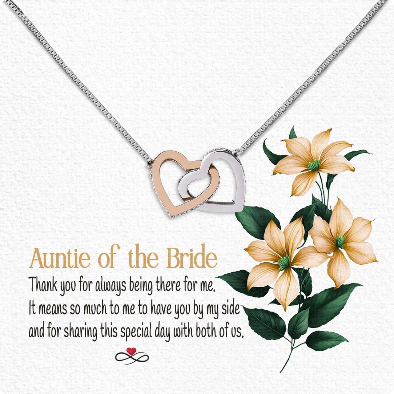 Aunt Necklace: Gift of Love and Appreciation from Niece or Nephew - Larvincy