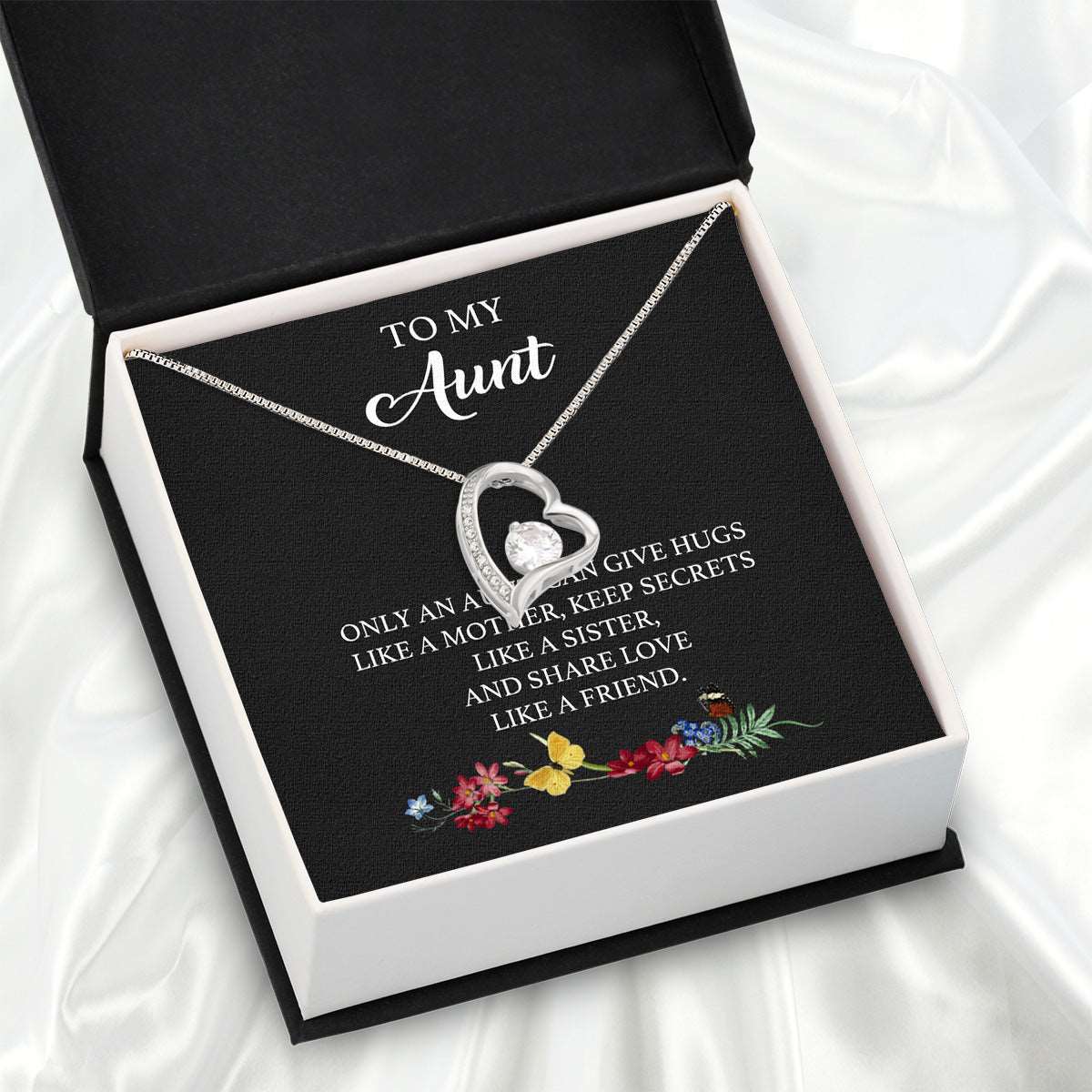 Aunt Necklace: Gift of Love and Appreciation from Niece or Nephew - Larvincy