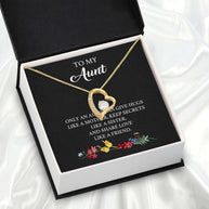 Aunt Necklace: Gift of Love and Appreciation from Niece or Nephew - Larvincy
