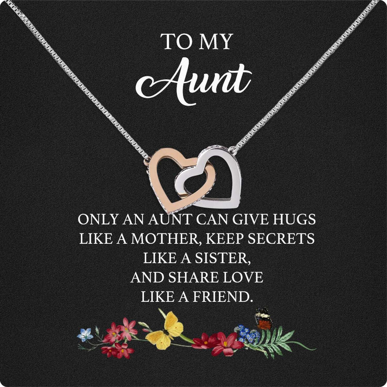 Aunt Necklace: Gift of Love and Appreciation from Niece or Nephew - Larvincy