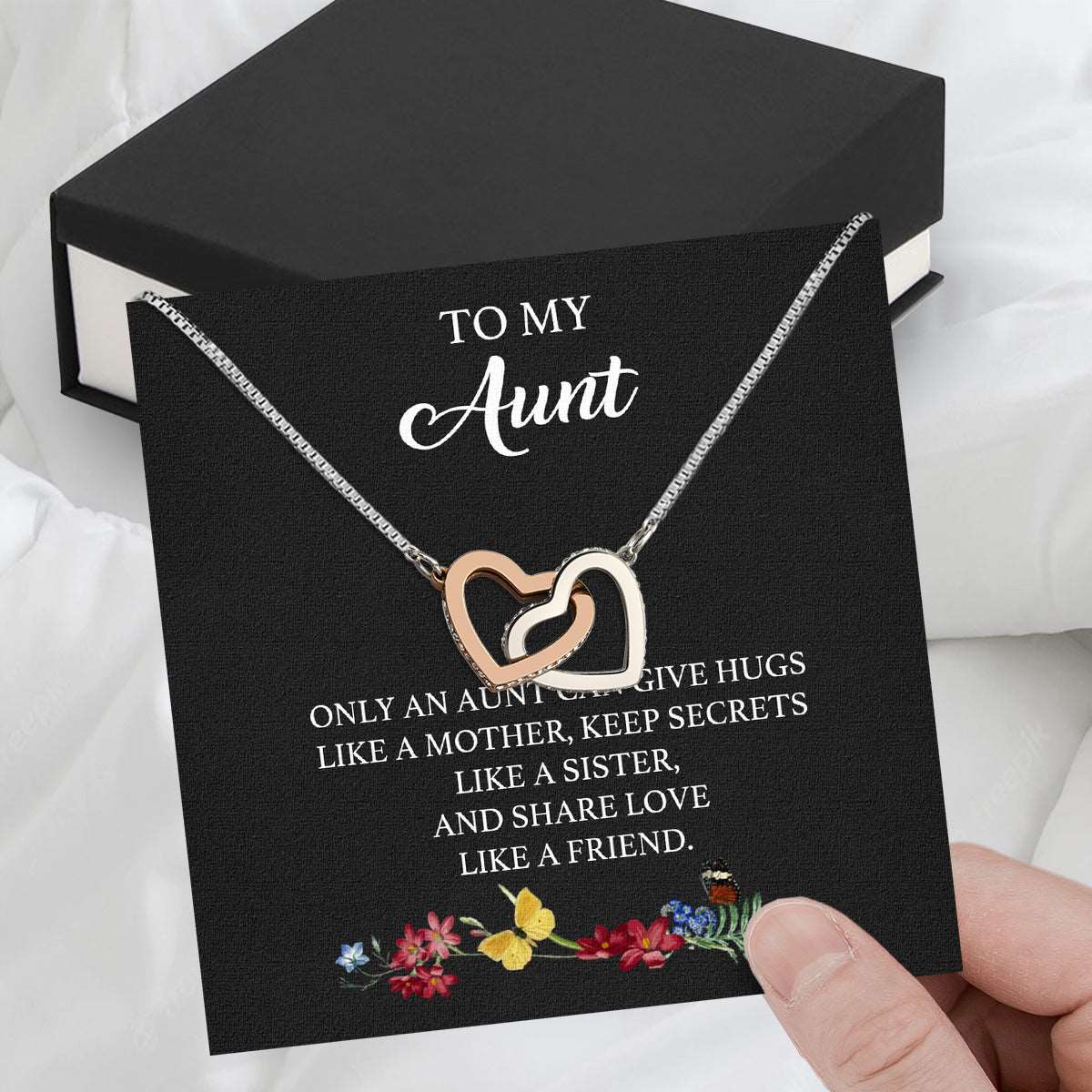 Aunt Necklace: Gift of Love and Appreciation from Niece or Nephew - Larvincy